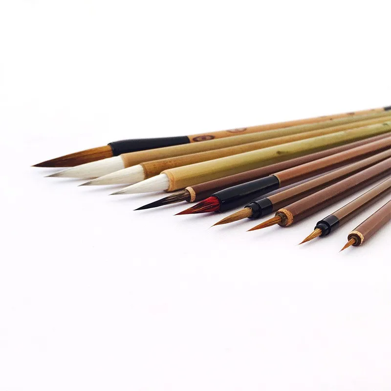 Professional Chinese calligraphy brush set with bag Wholesale calligraphy pen set High quality calligraphy and painting brush