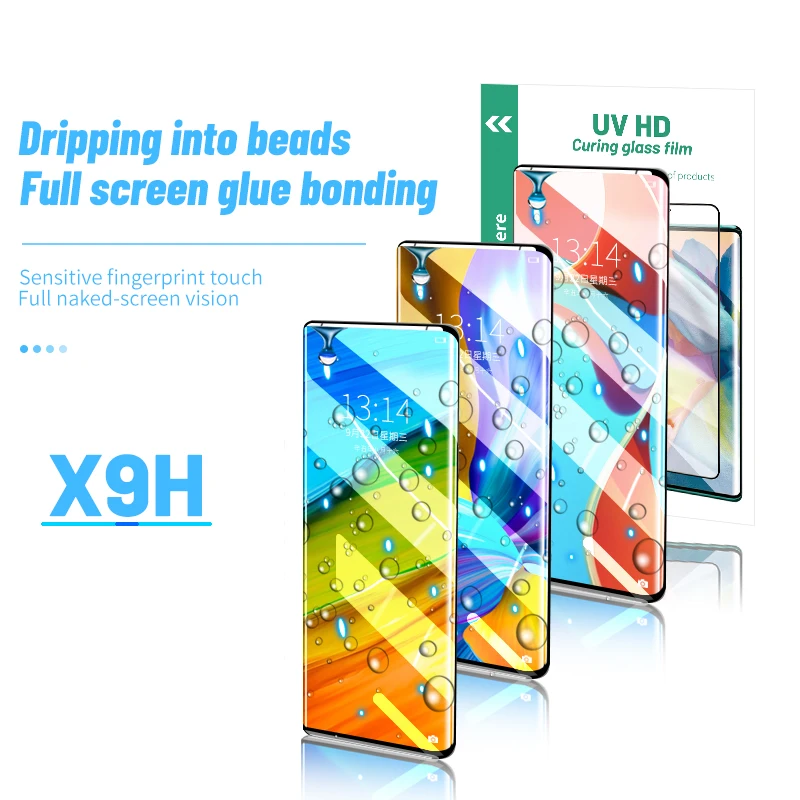 Алмазное стекло TUOLI X9H качество 1812cmUVHD отверждаемая стеклянная пленка для iphone