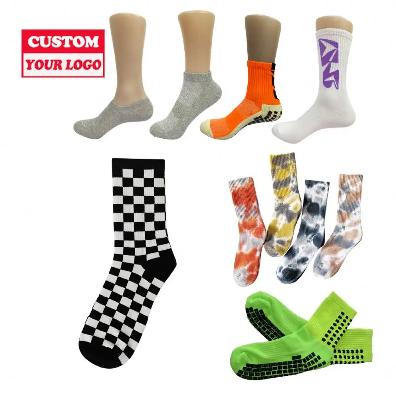 High Long Tube Crew Professional Training Basketball Sports Branded Custom Printed Kids Custom Socks