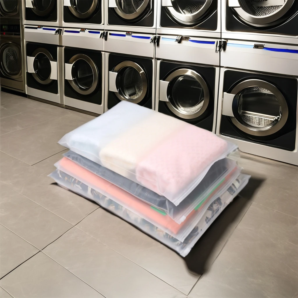 Custom Transparent PE Plastic Slider Zip Lock Moisture Proof Gusset Packaging Clothes Garments Socks Frosted EVA Zipper Custom