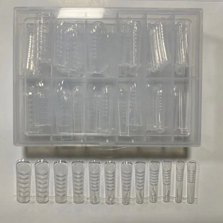 Dual Nail Forms 120pcs French False Tips Builder UV Nail Gel System Acrylic Nail Art Decorations Long Full Cover Easy Tools