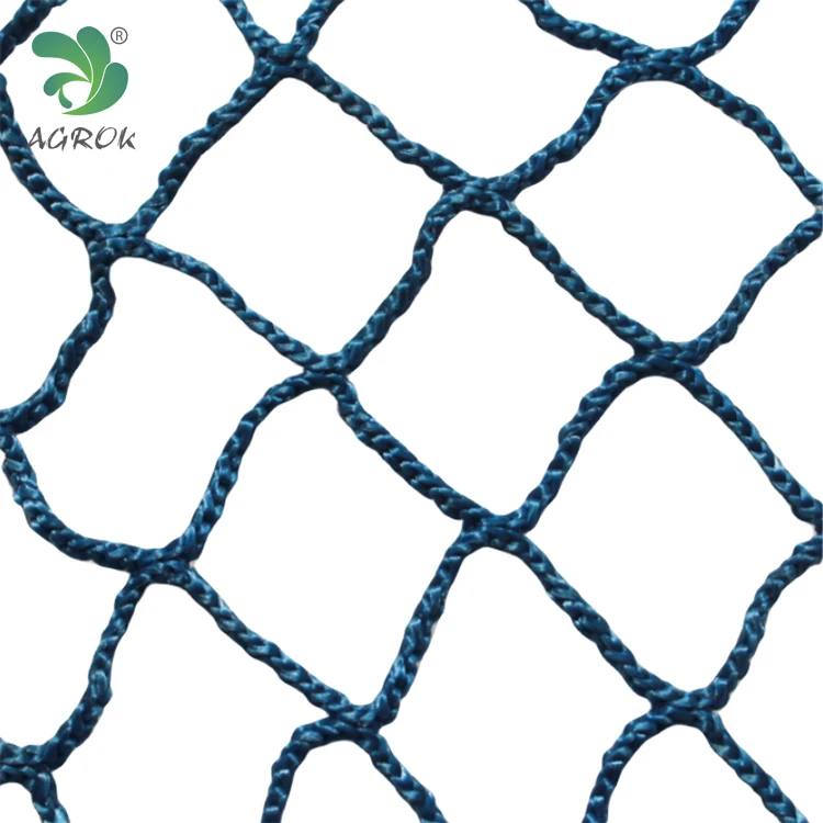 AGROK Hard Braided Strong Multifilament Knotless Raschel Net Fish Cage Net