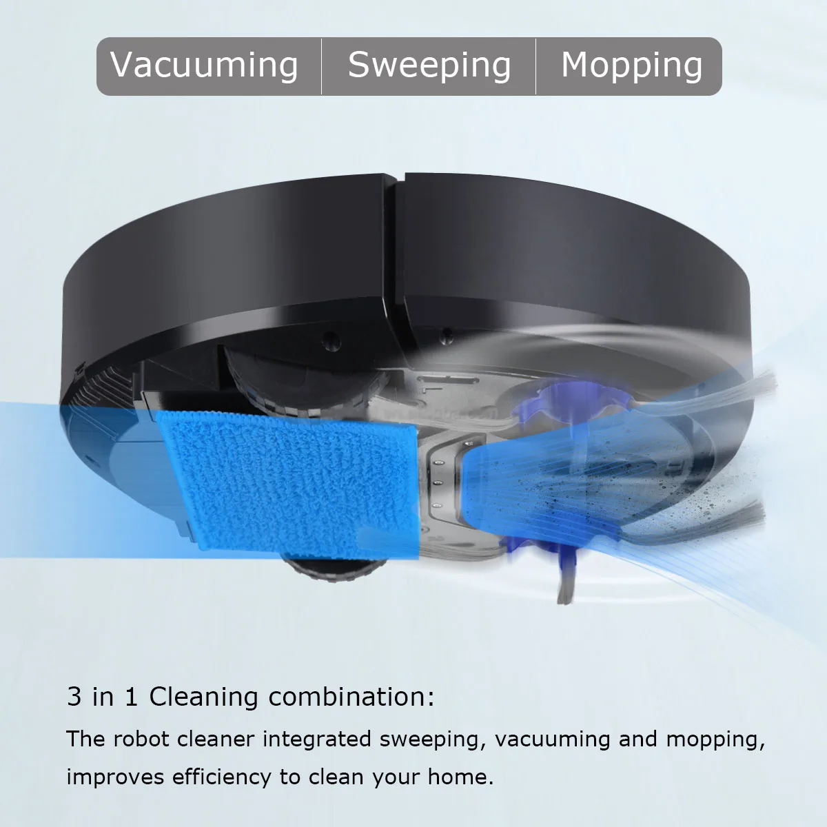 High quality wet and dry mopping household sweeping robot cleaning automatic intelligent robot vacuum cleaner