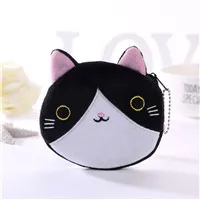Creative Cute Cartoon Japanese And Korean Students Women Zipper Mini Key Coin Storage Bag Wallet Anime Kt Cat Coin Purse