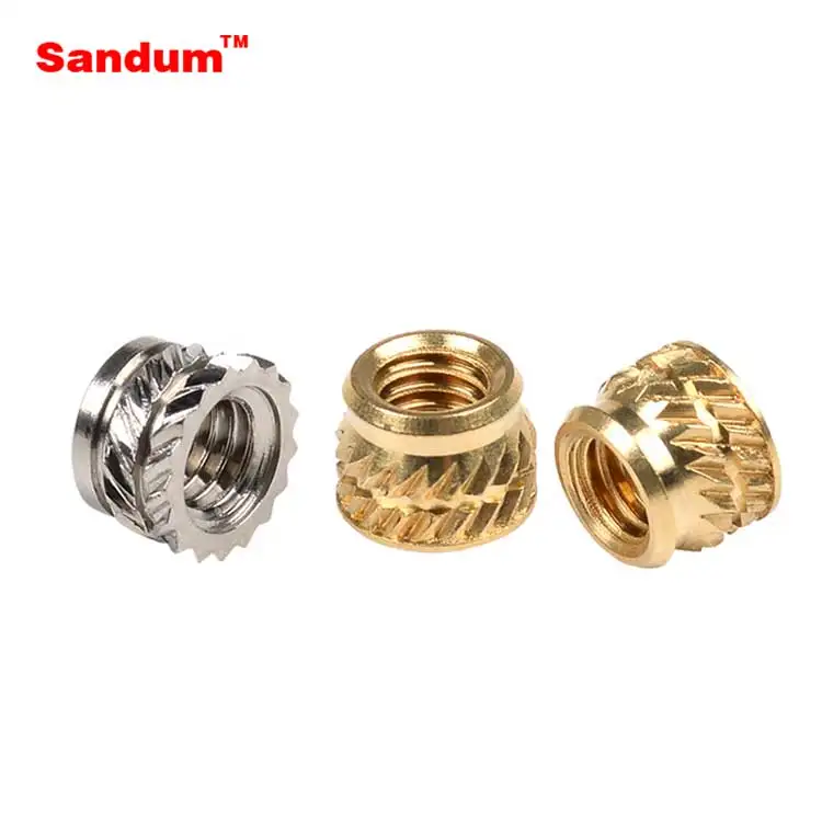 Cell Phone Shell Heat Setting Threaded Insert Nut Tiny Threaded Brass Nut QT-M1.4x1.8-OD2.3 IUTB-M1.4-1.8  SL-M1.4-1.8