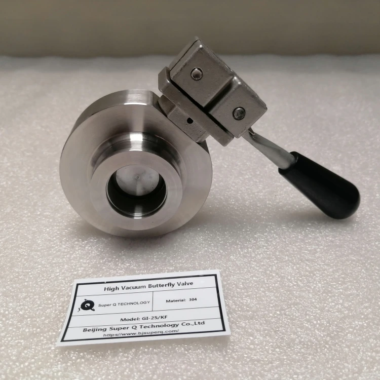 Super Q vacuum system use butterfly valves in Manual driven