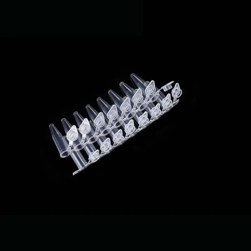 Lab Supplies 0.1ml 0.2ml Pcr 8 Strips Clear Or White Tubes