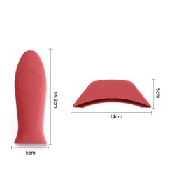 Hot Selling Non-Slip Basics Silicone Hot Skillet Handle Cover Holder Silicone Pot Handle Holders