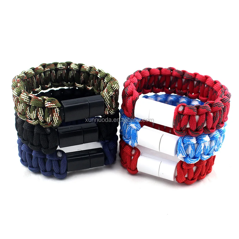 
Portable USB Bracelet for iPhone 7 Sports Charger Data Charging Cable Sync Cord For iPhone 6sPlus Android Type-C Phone Cable 