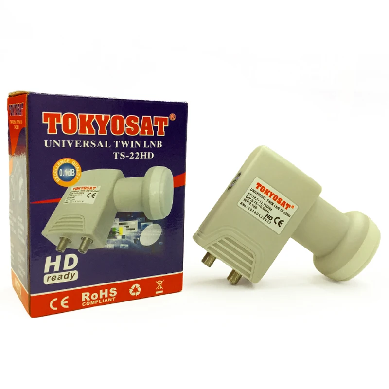  TOKYOSAT TS-22HD 2 way Universal Ku Band Twin LNBF LNB digital ku band universal lnb