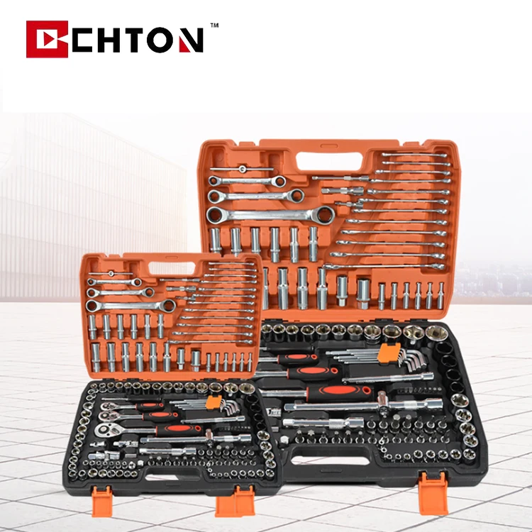 151 Pcs Car Repair Combination Wrench Tools Box Chrome Vanadium Socket Wrench Hand Tool Set Case Kit