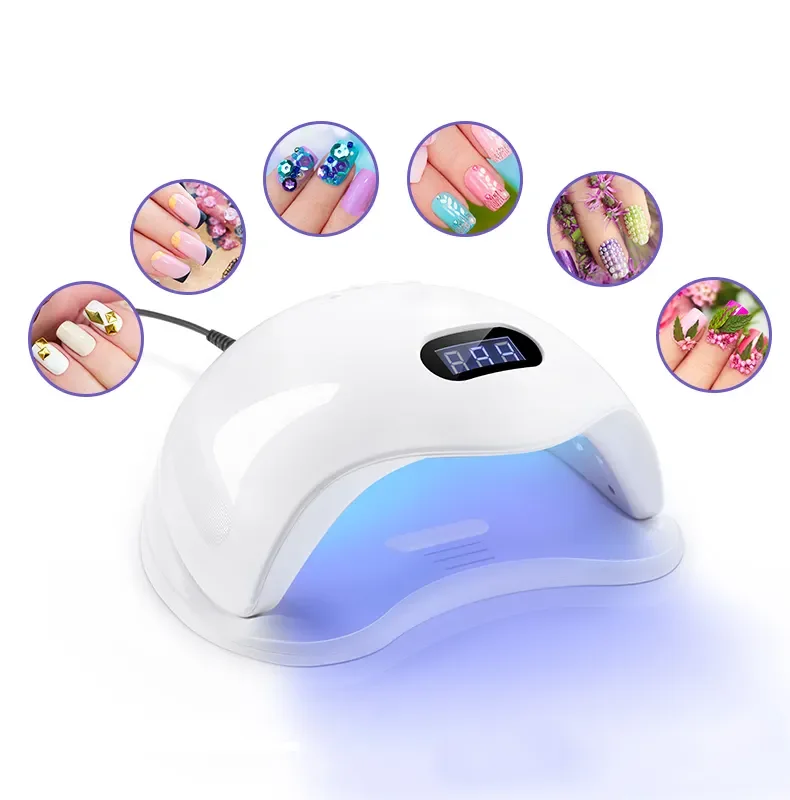 Professional 72w UV Lamp Mini Cordless Small Nail Polish Gel UV Light LED Rechargeable Dryer Nail Lamp For Nails