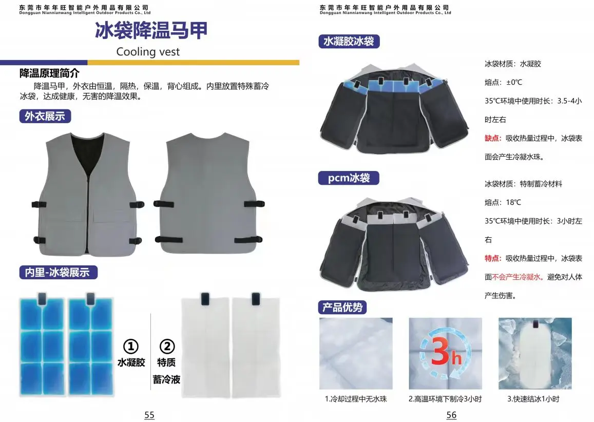 High Quality Insert Cooling Ice Pad Cool Ice Vests Ice industrial use summer water circulation cooling vest cold
