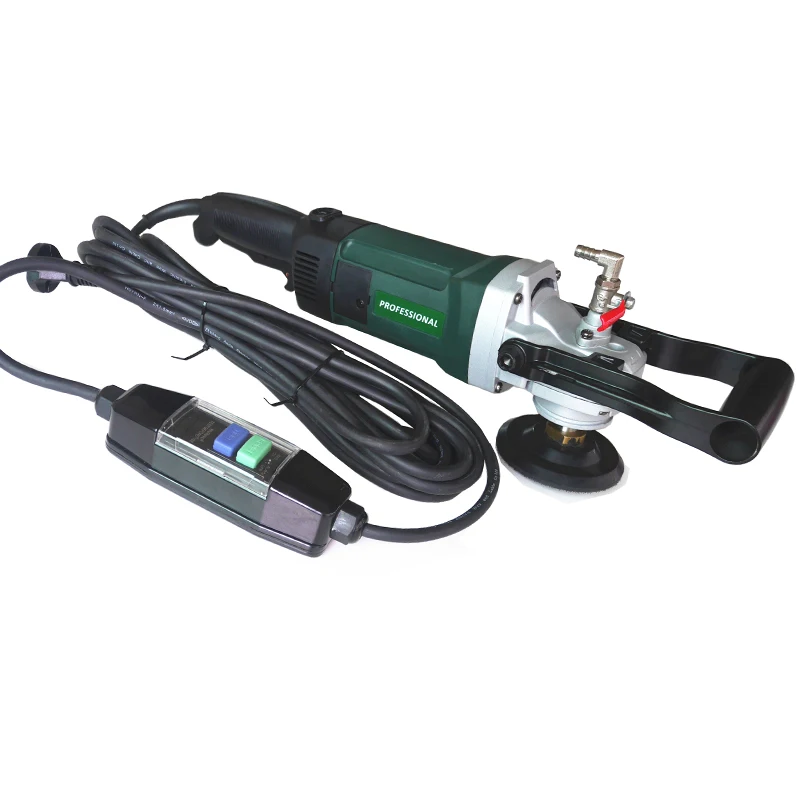 1600W 3000 rpm portable water planetary stone polisher machine, marble angle grinder for diamond wet polishing pad