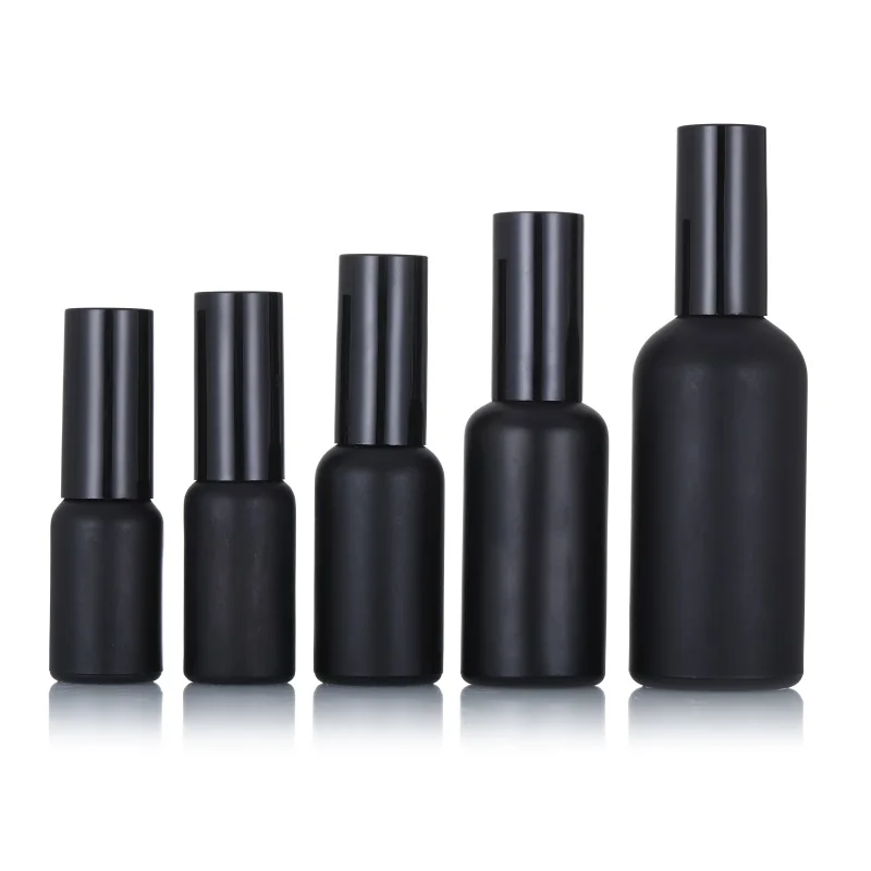 Cosmetic Packaging 5ml 10ml 20ml 30ml 50ml 100ml Perfume Sprayer Fine Mist Frosted Matte Black Glass Spray Bottles