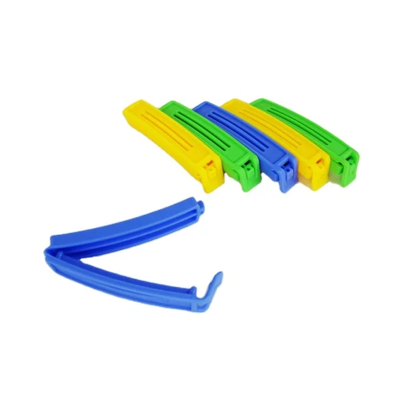6pcs/bag plastic food grade PP bread bag sealing clips