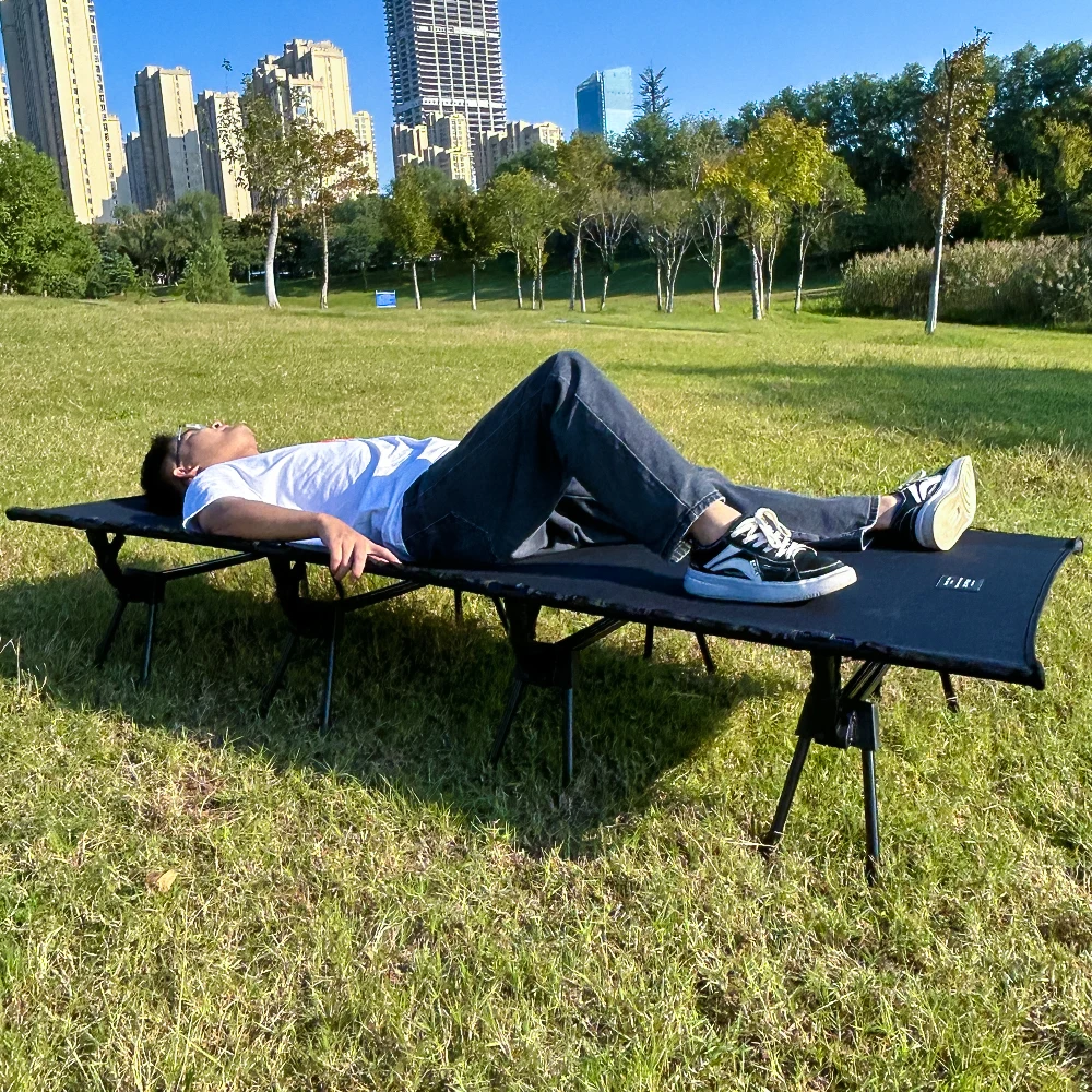 Wholesale Cheap factory price Folding Camping Bed Adjustable Outdoor Aluminium Sleeping camping Cot