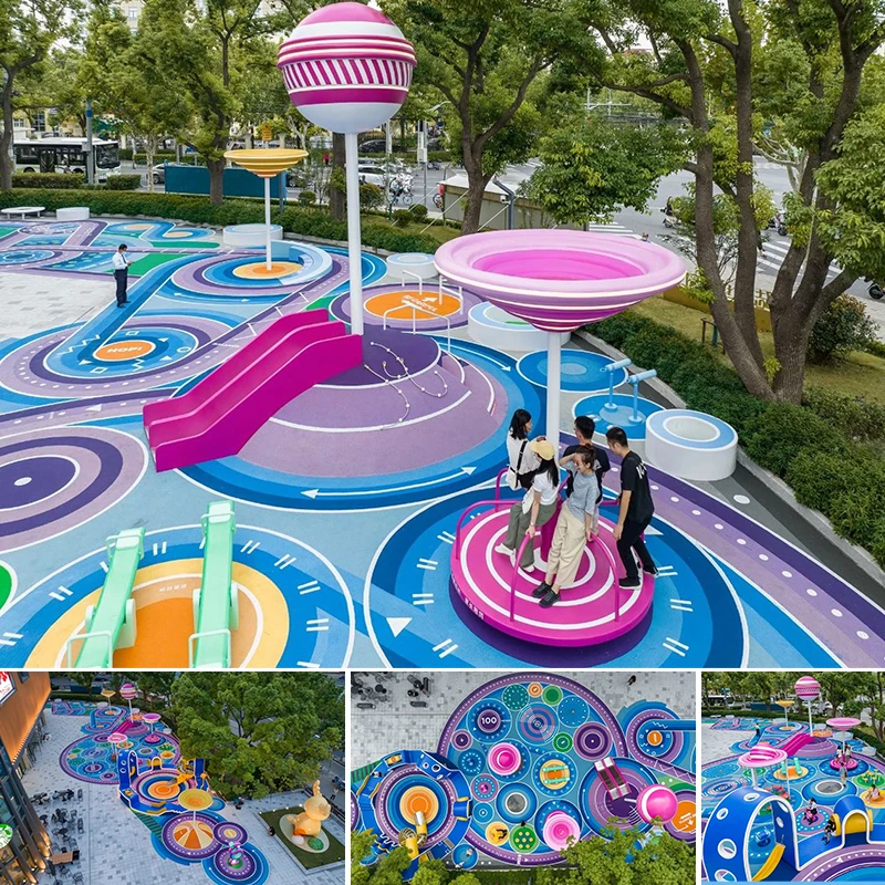 BX-1651 Custom special shaped stainless steel large outdoor children amusement facilities slide entertainment kits sculpture