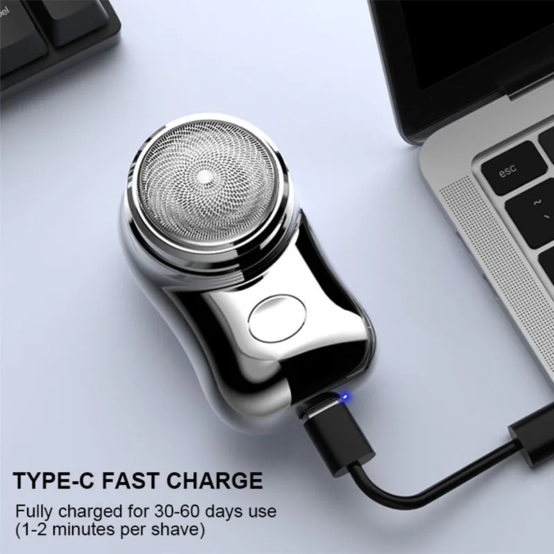 Wholesale Portable Mini Electric Shaver USB Rechargeable Waterproof Painless Beard Hair Razor Shaving Trimmer For Men Women