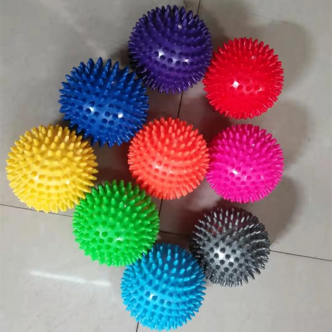 Custom Spiky Massage Balls Hard Soft Stress Reflexology Point Roller For Hand And Foot Myofascial Release