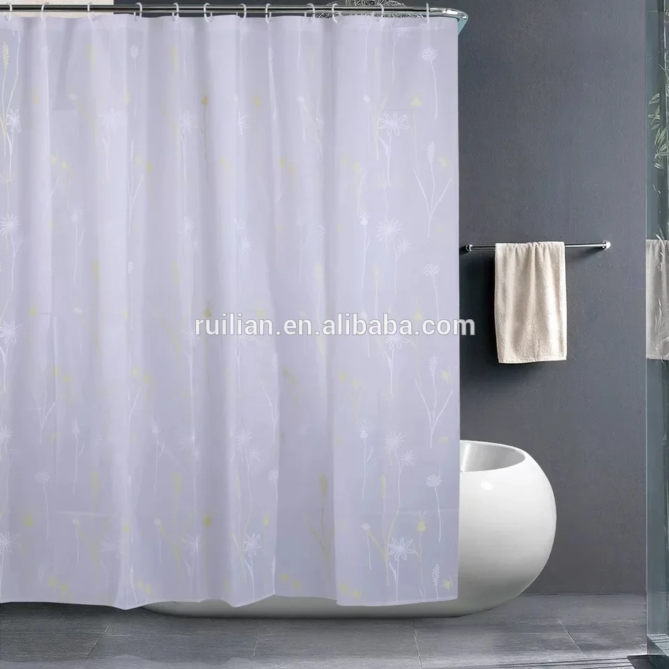 Дизайнерская Водонепроницаемая занавеска для душа PEVA с принтом на заказ оптом