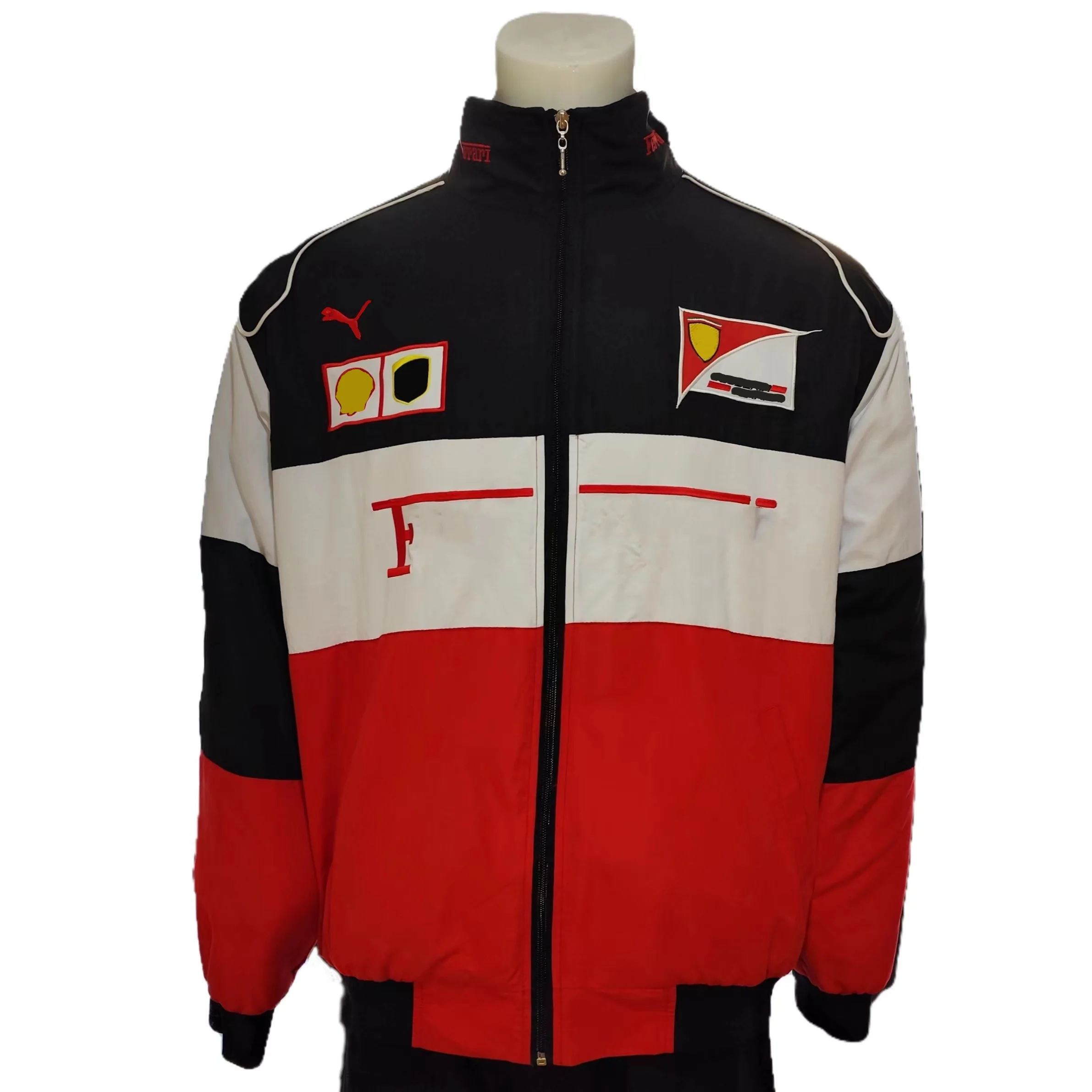 Embroidery Custom OEM Casual Streetwear Car Vintage Racing Jacket Motor Bike Motorcycle Boy Winter bomber f1 Race Jacket for men