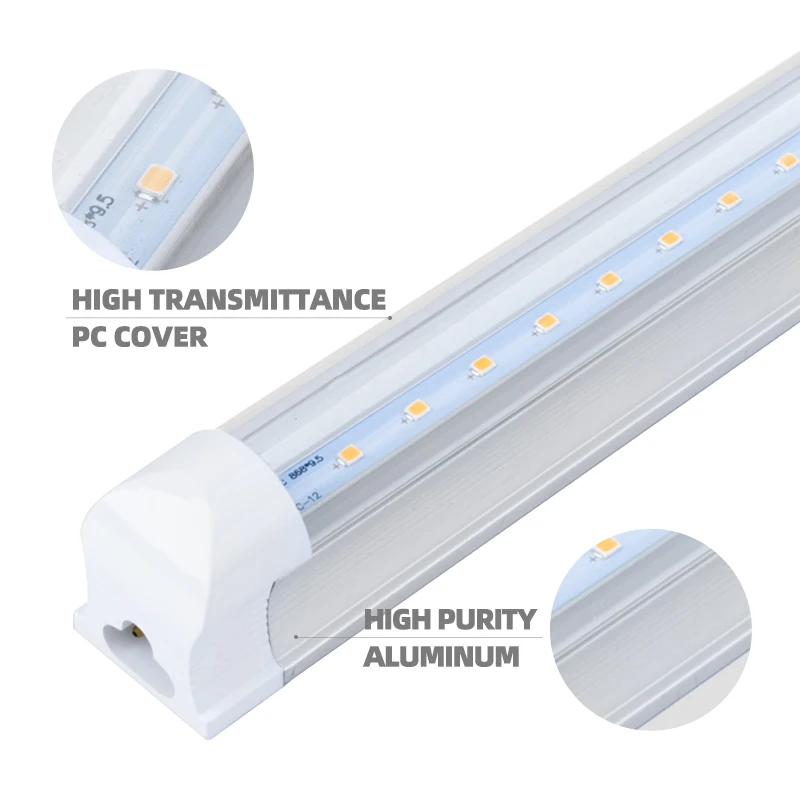 hydroponic full spectrum 120cm led grow Strip grow led tube 18w 28w 2ft 4ft t8 led grow light