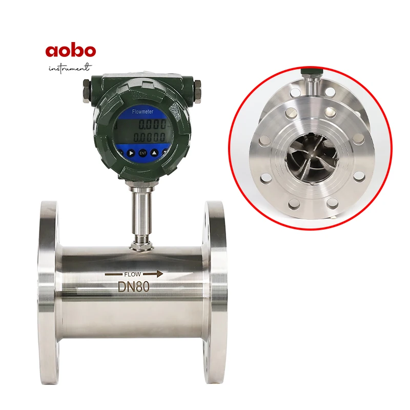 food grade fuel diesel flowmeters flow meter raw digital liquid tri-clamp type turbine oil flowmeter