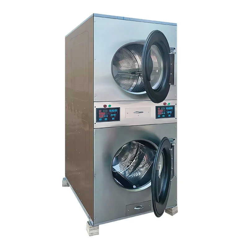 2024 New 12kg Stack double layers Professional Fully Automatic Dryer