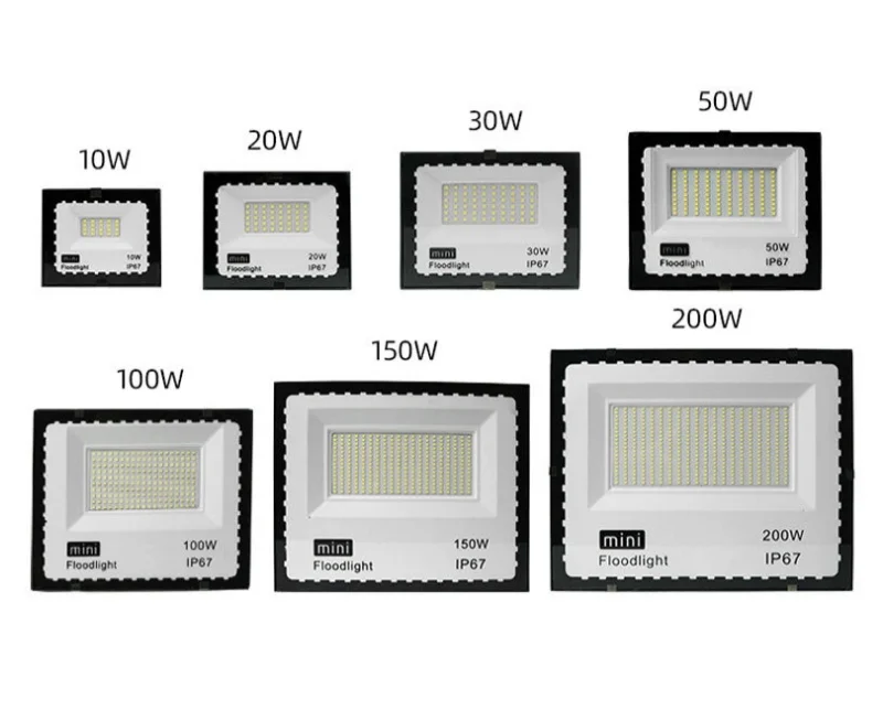 Led Flood Light 10w 20w 30w 50w 100w 150w 200w Reflector Flood Light Bright Modern Security Lighting