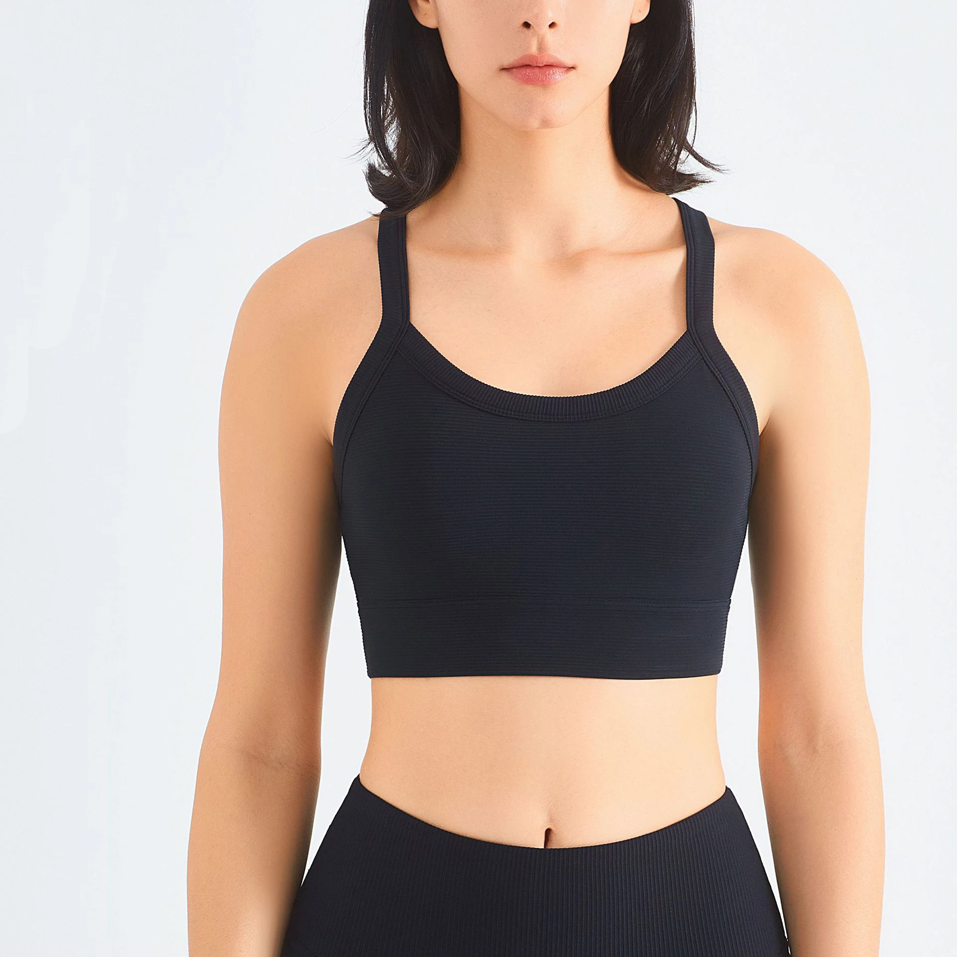 Seamless Women Yoga Set sports bra vest Fitness high waist Sportswear Gym leggings butt lifting