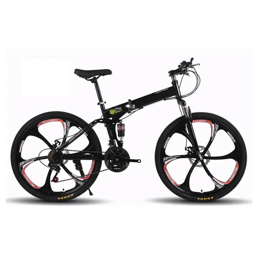 
cheap New fashion folding bike 21 24 Speed mens womens Mountain bicycle Carbon steel and aluminum alloyr Road Bike/ 