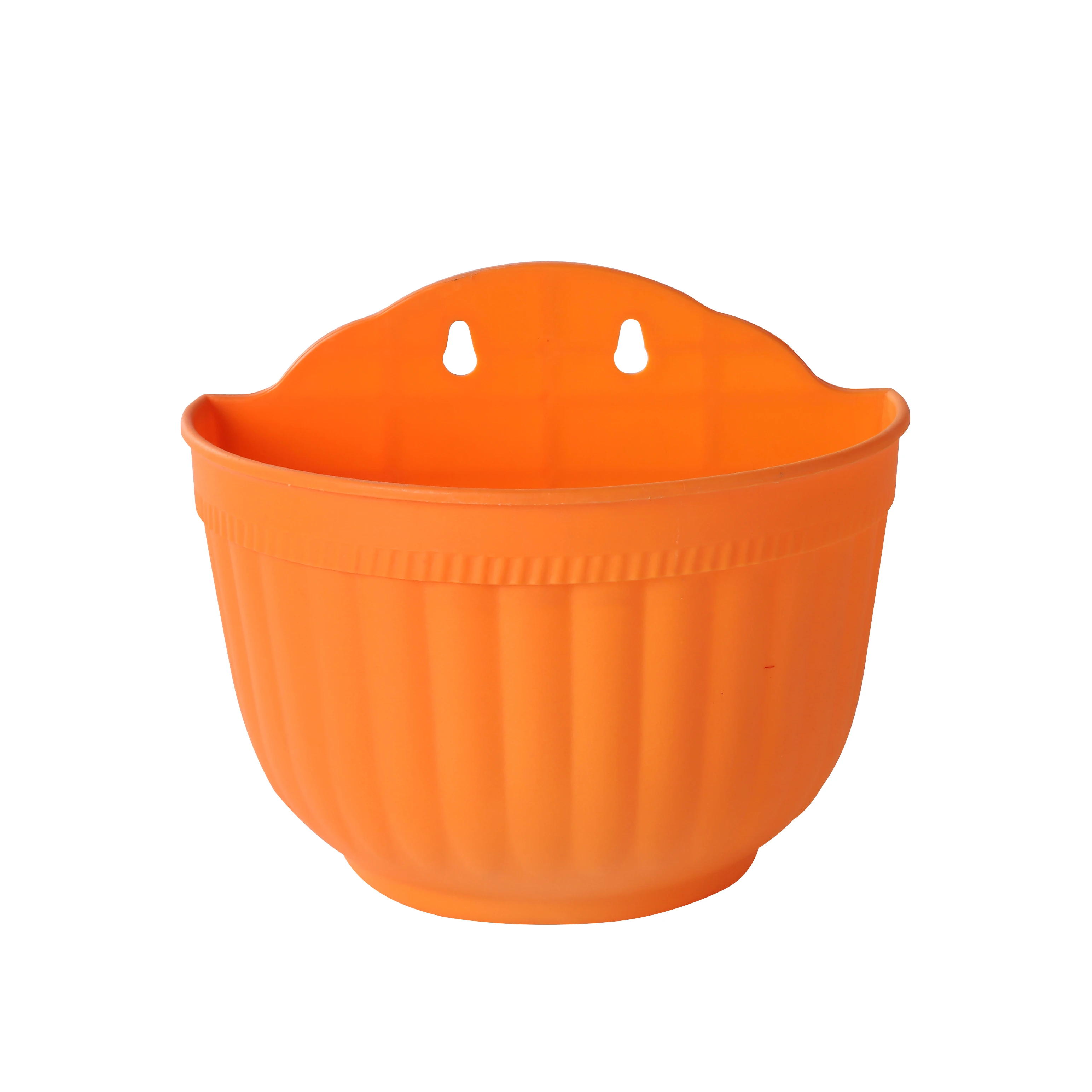 Wall and Fence Hanging Planters Outdoor Half Round Resin Flower Pots for Indoor Plant Herb Balcony Porch