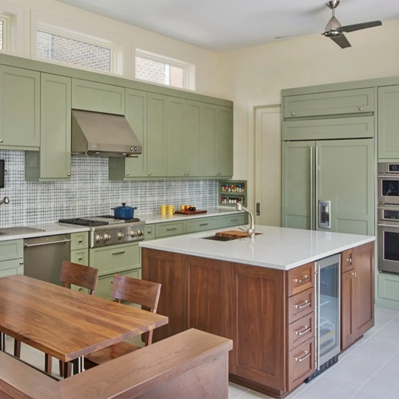 Бесплатный дизайн окрашенные вишневые деревянные кухонные