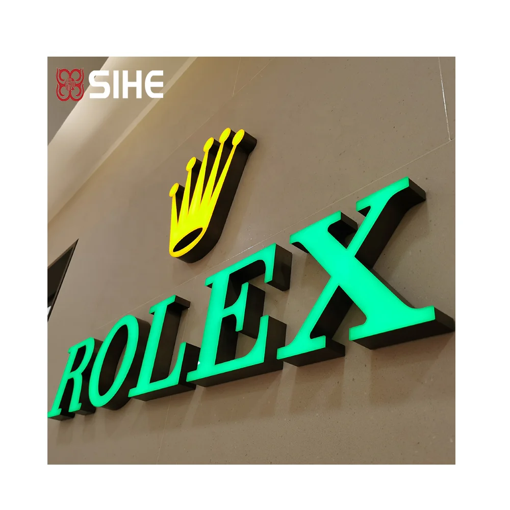3D letters sign store front lit sign Shop signboard illuminated electronic shop logo sign