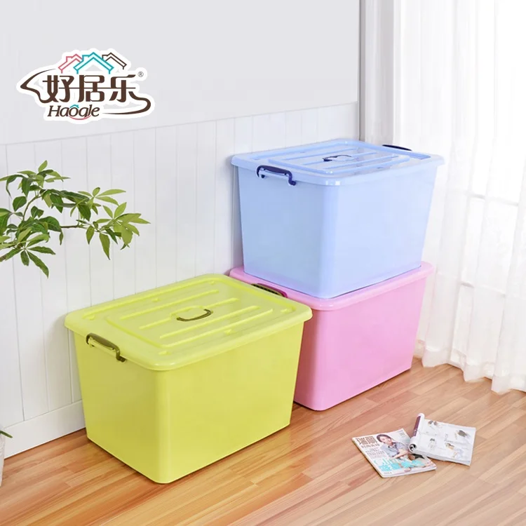 Wholesale Large Multipurpose Plastic Organizer Box Household Decorative Stackable Plastic Storage Boxes & Bins