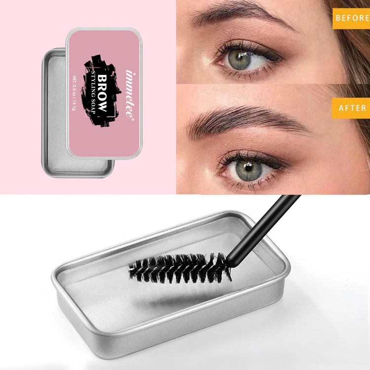 High Quality Eyebrow Makeup Lasting Waterproof Brow Styling Gel With Brush Trimmer Eyebrow Cream Wax