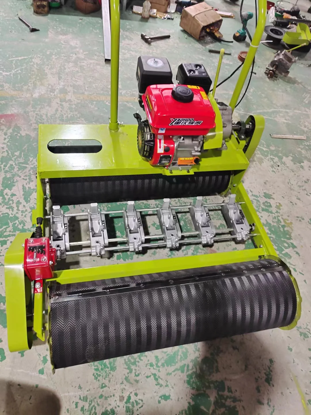 Hand push gasoline vegetable seed seeder  Grain Medicinal Material Seeder