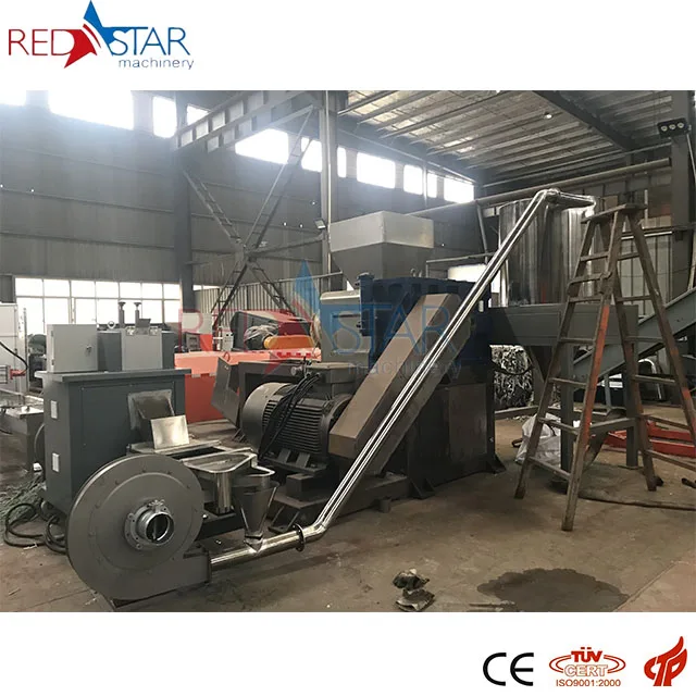 Zhangjiagang city REDSTAR MACHINERY LDPE LLDPE PE HDPE Film Plastic Recycling Pelletizing Line