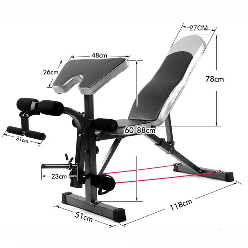 
heavy duty adjustable exercise squat rack multi weight lifting bench press 