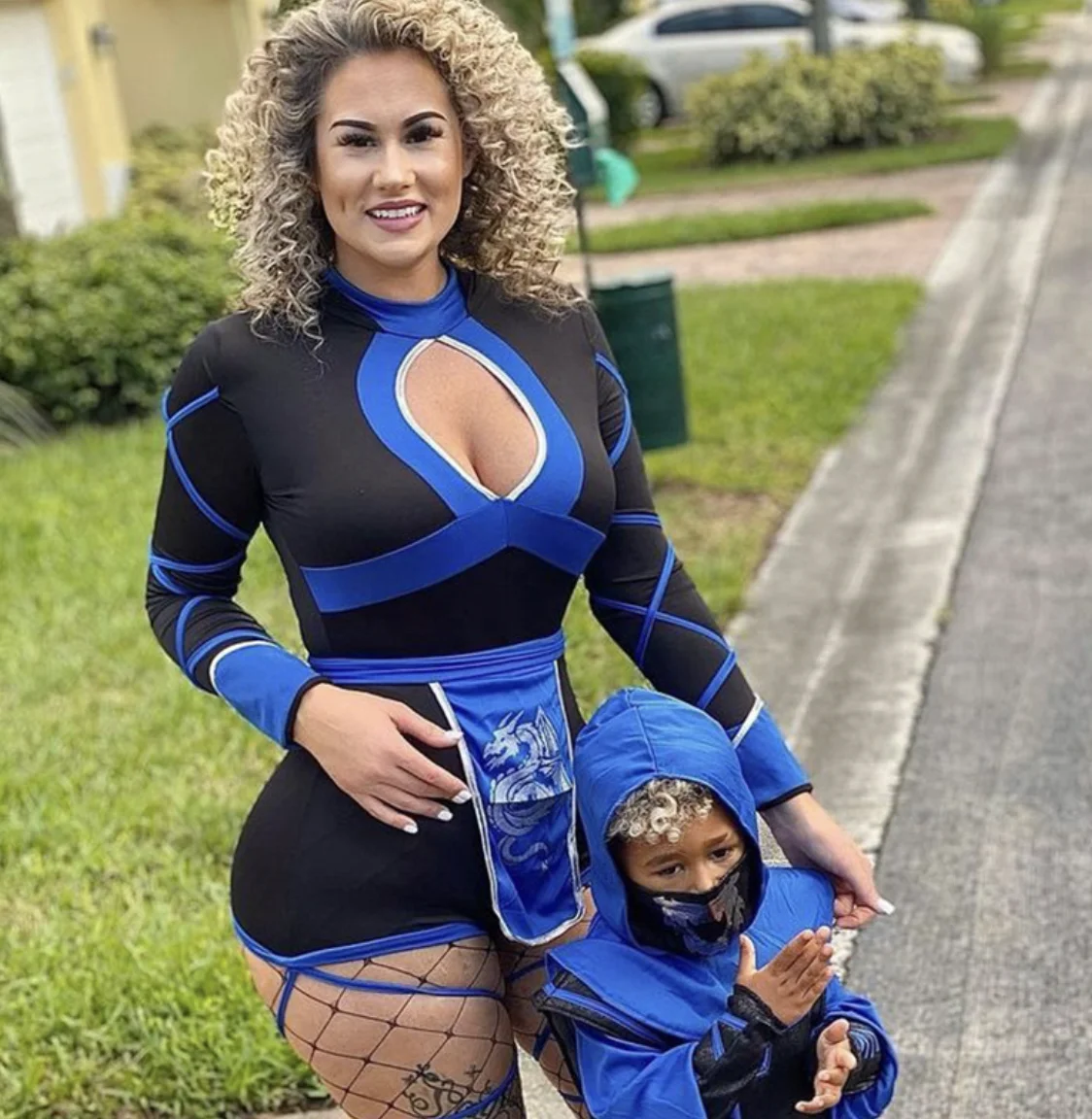 Peeqi Halloween Adult Bandage rope and mask and long sleeve Jumpsuit clubwear Cosplay Party Outfit Halloween Costume sexy women