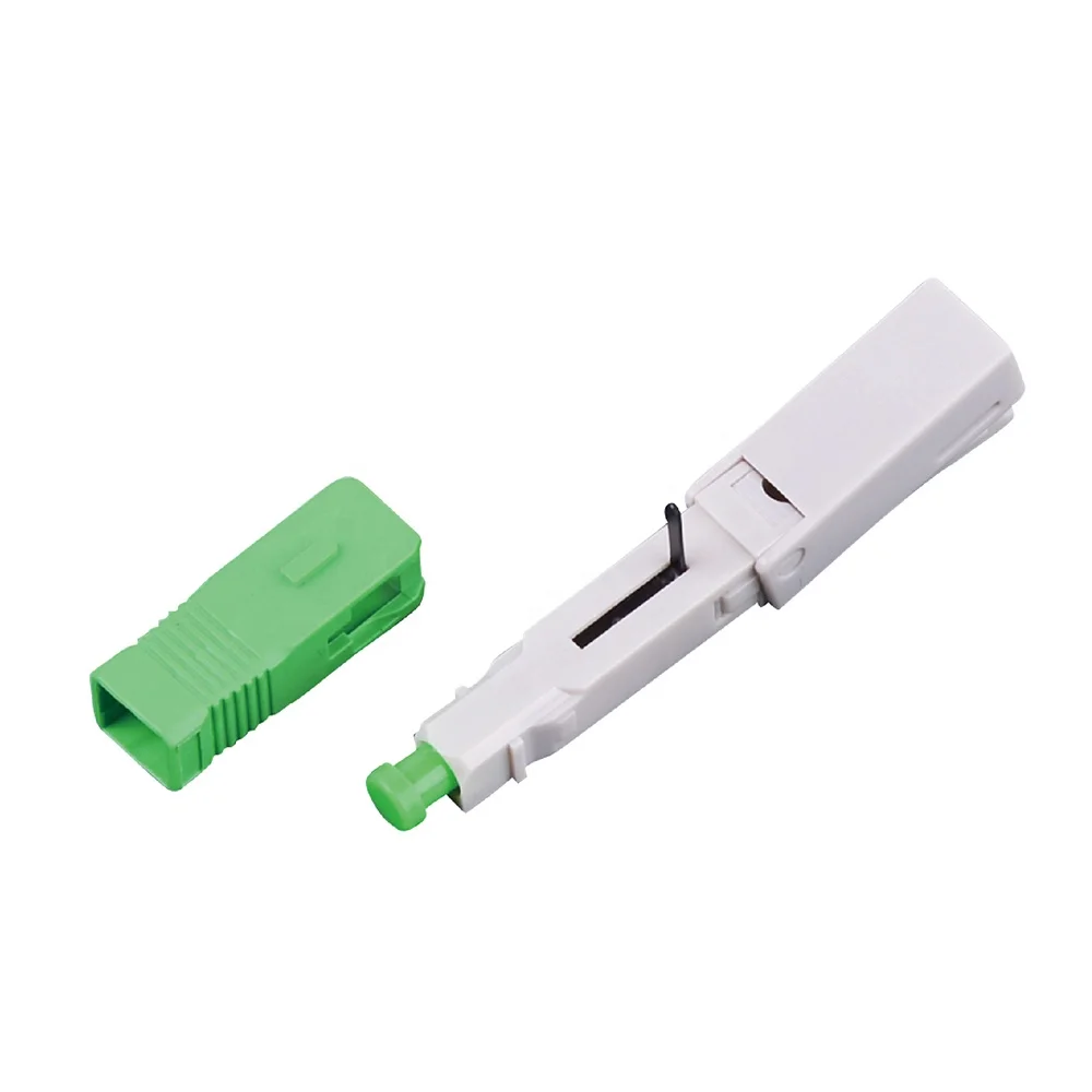 high quality 3.0mm FTTH Drop cable Singlemode Fiber Optic Field Fast Connector