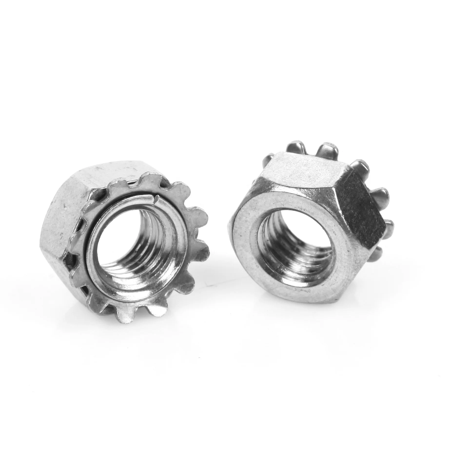 Stainless Steel Kep Nuts K-Lock Nuts Locknut with External-Tooth Lock Washer