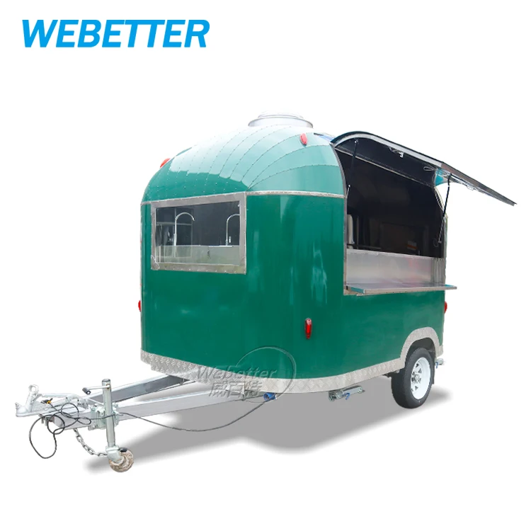 WEBETTER Foodtrailer Stainless Steel Food Truck Mobile Fast Food Cart Food Vending Carts for Sale