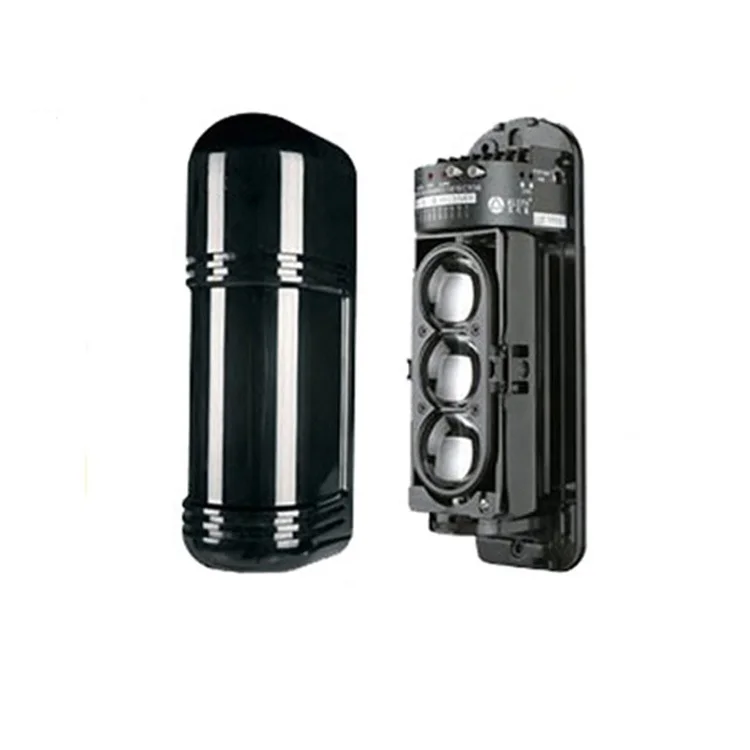 Black Mini 3 Beam 50~250 m Waterproof Infrared Sensor Anti-theft Fence Anti-theft Sensor Infrared Home Alarm System Detector ABE
