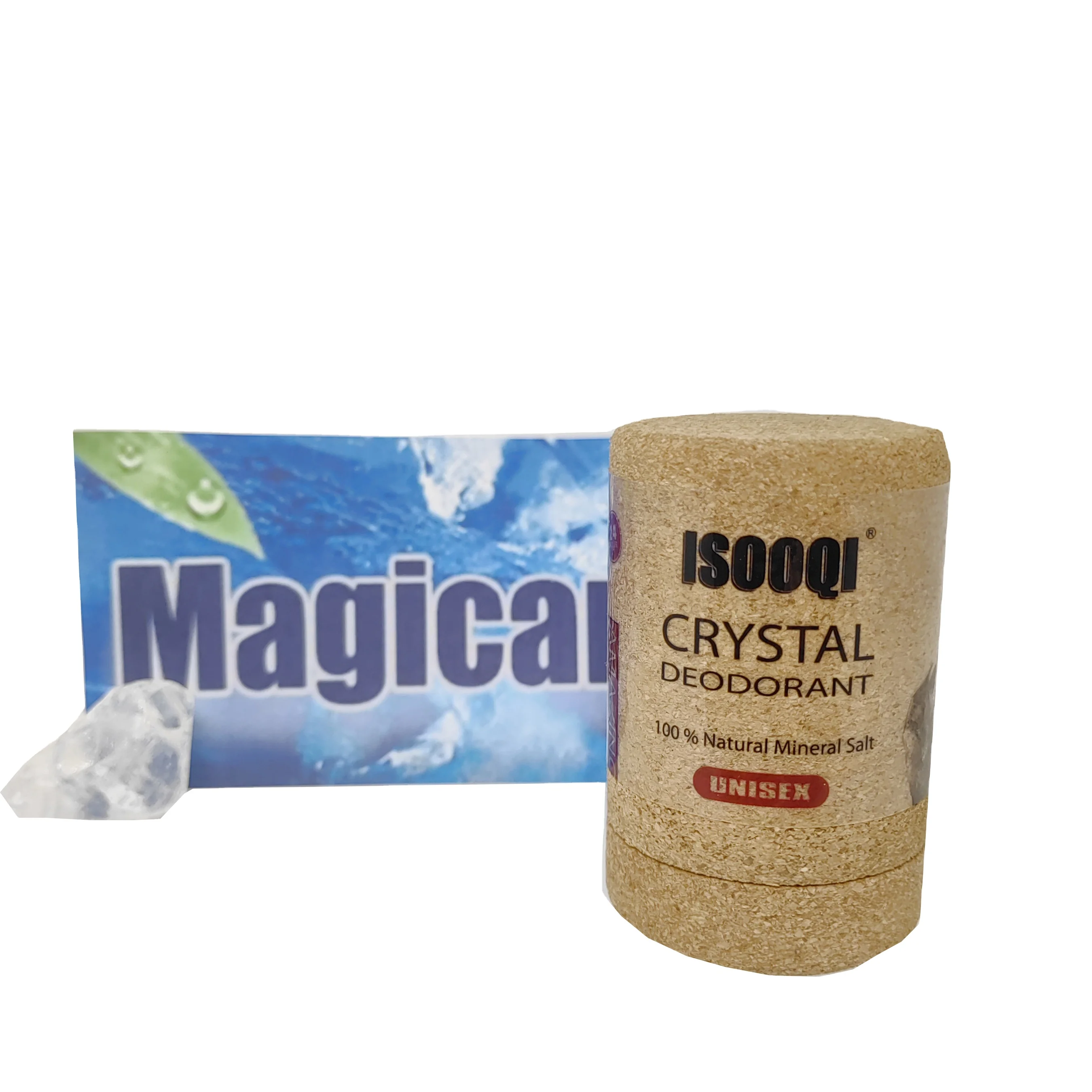 Magicare 120G deodorants and antiperspirant Alum Stick in cork BioNature Package Potassium Crystal Deodorant Alum Stone Unisex