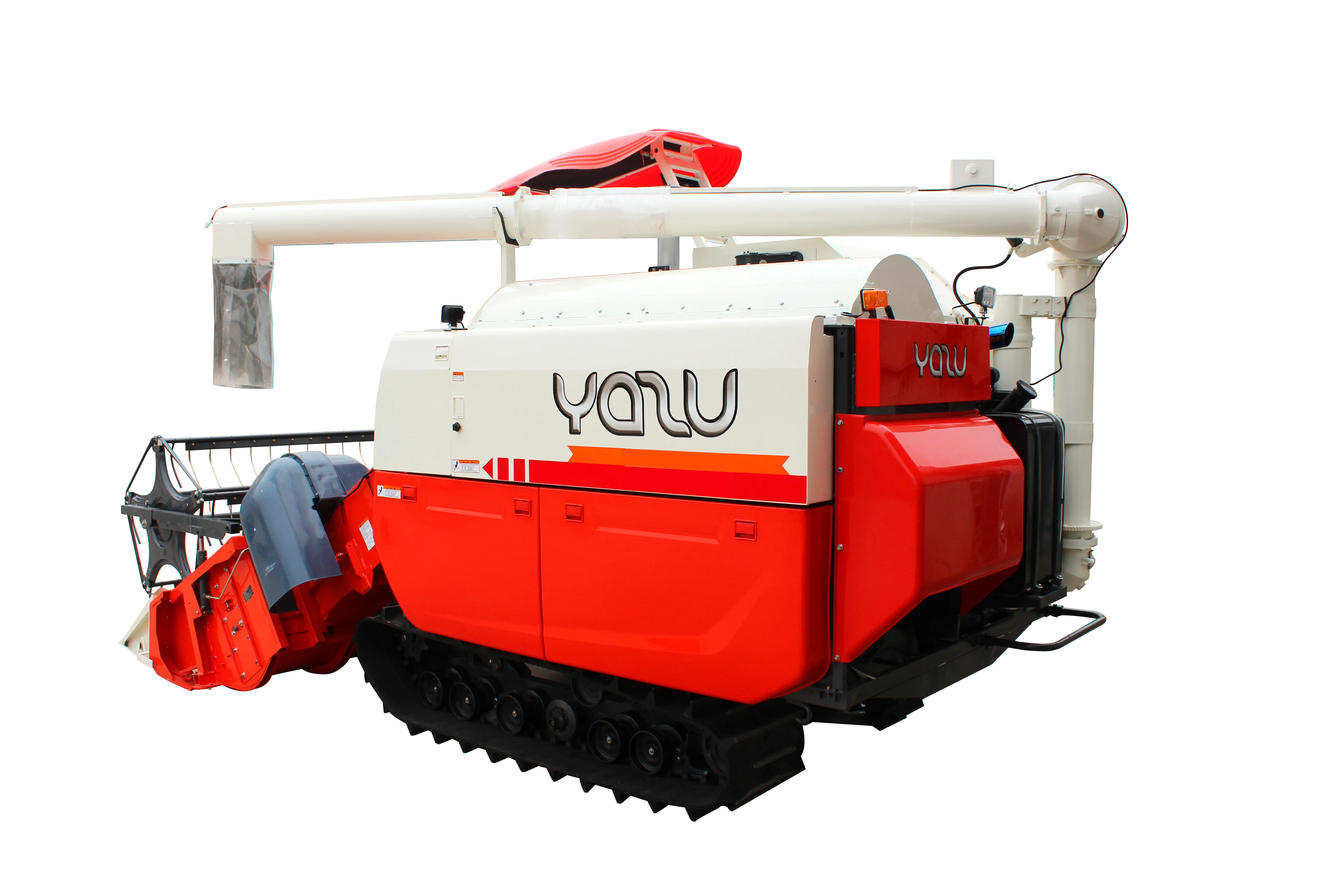 high quality YAZU harvetser chinese manufacturer combine harvester similar kubota DC70 with lifting chassis