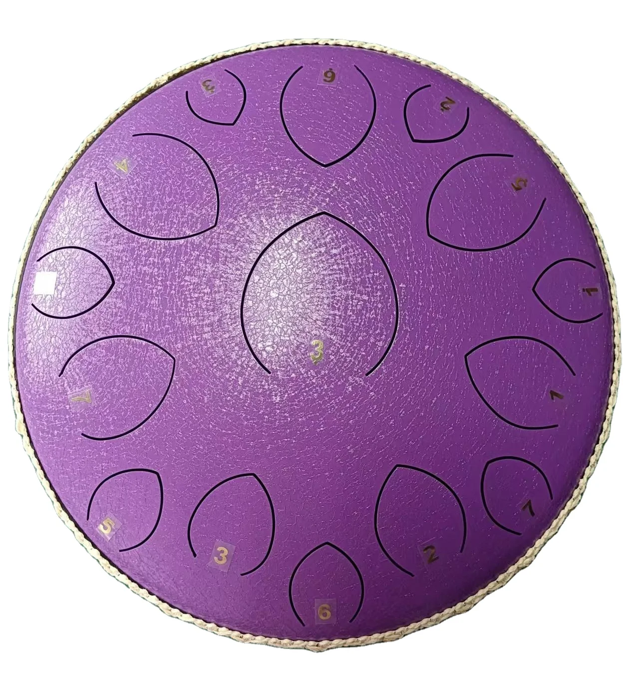 Steel tongue drum, 15 notes 14 inches handpan drum music instrument for meditation entertainment