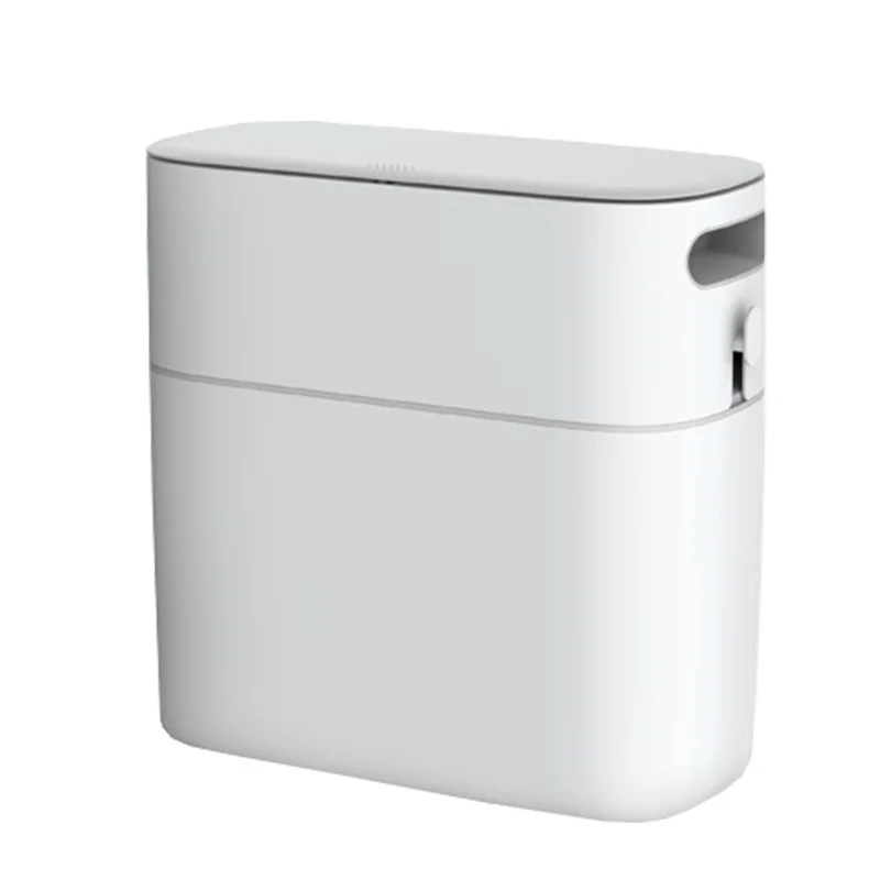 Full coverage barrel lid Fixed hook Press the buckle Isolate odors 3D modeling Lightweight and durable Automatic trash can