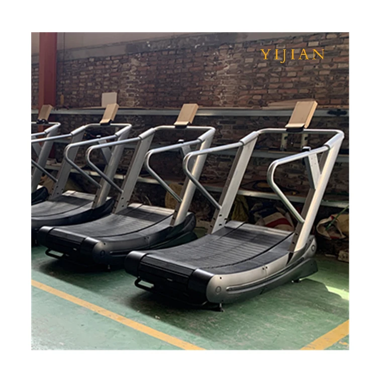 YJ running machine unpowered mechanical manual curved treadmill